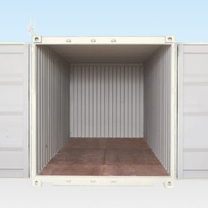 1008 SALE 20FT STD ONE TRIP RAL 9003 front open 960x640 1